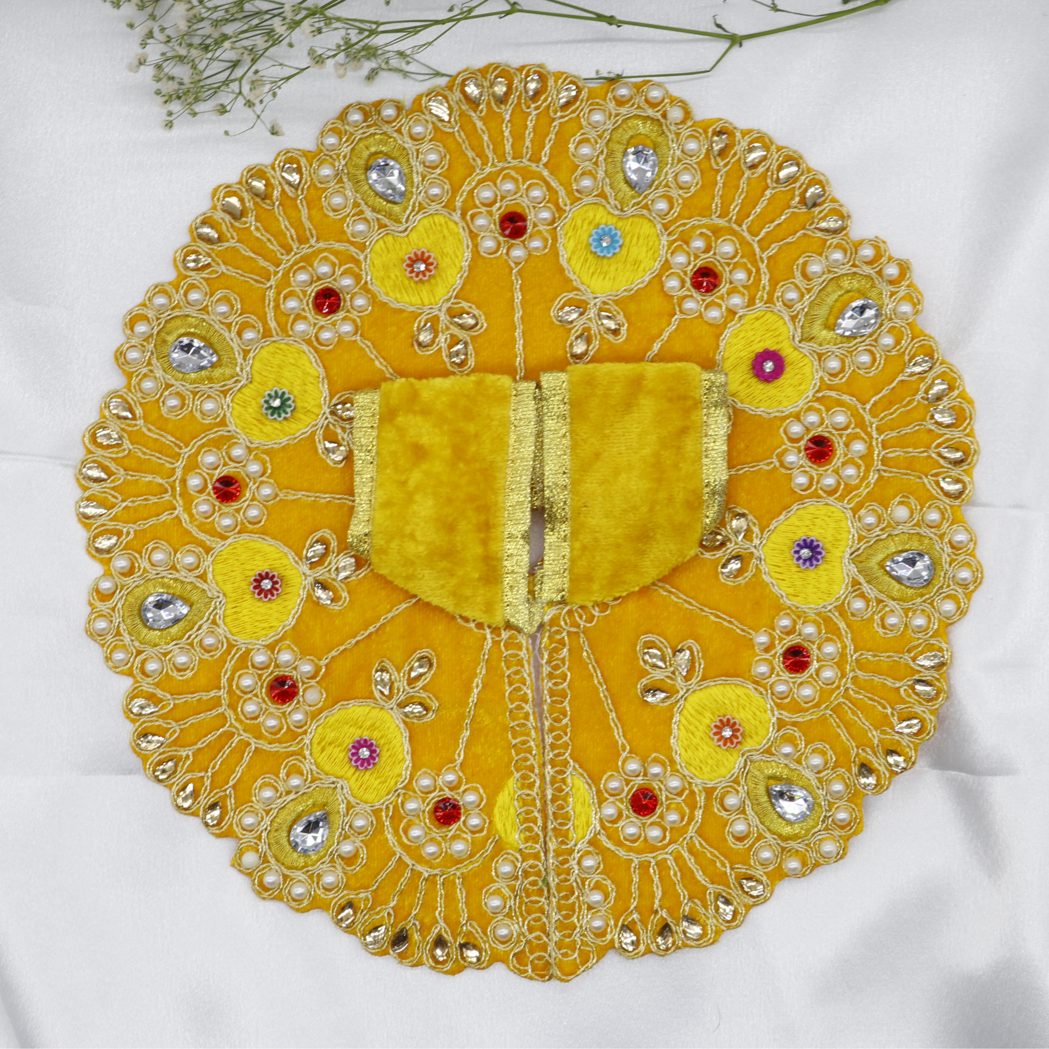 Heera Moti Velvet Base Laddu Gopal Dress