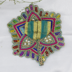 Moti Mandal Design Net Fabric Laddu Gopal Dress