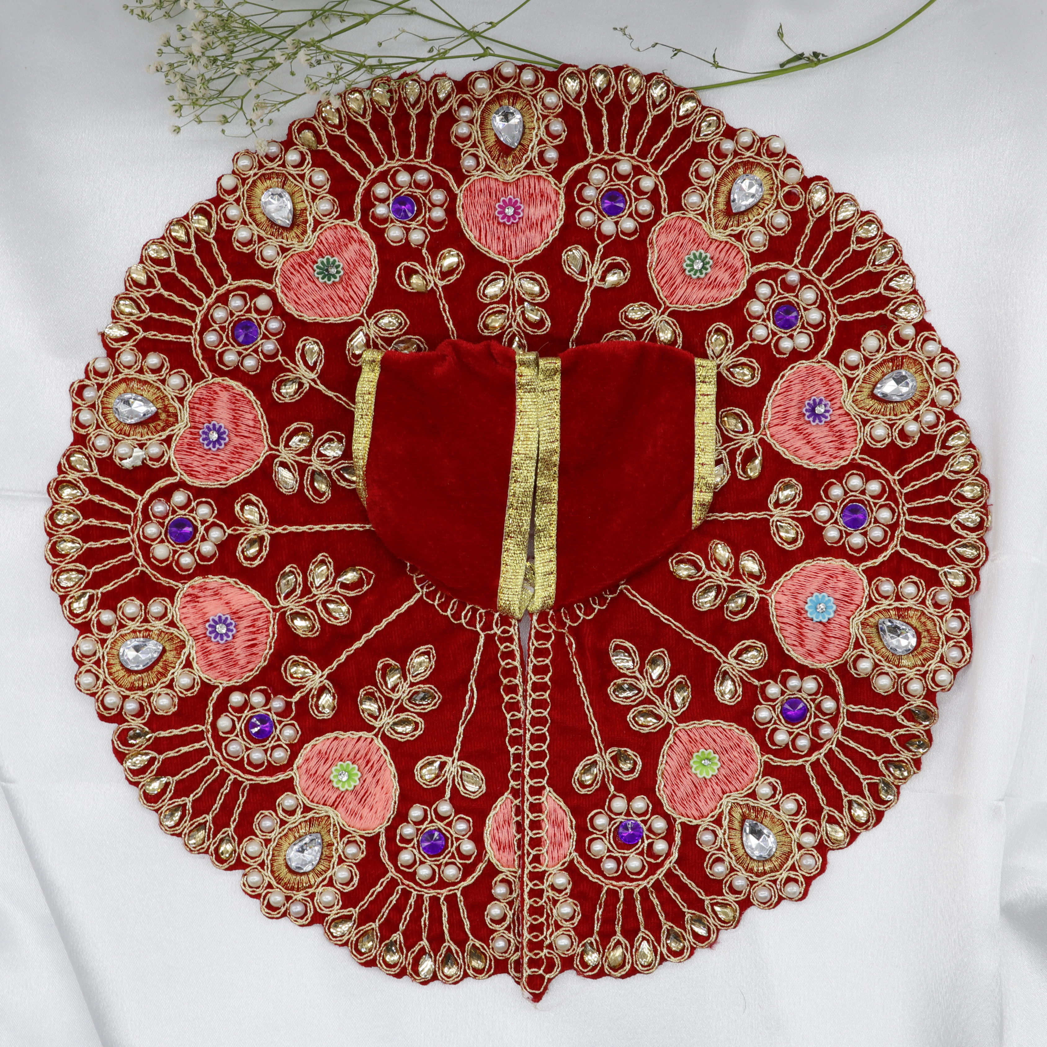 Heera Moti Velvet Base Laddu Gopal Dress