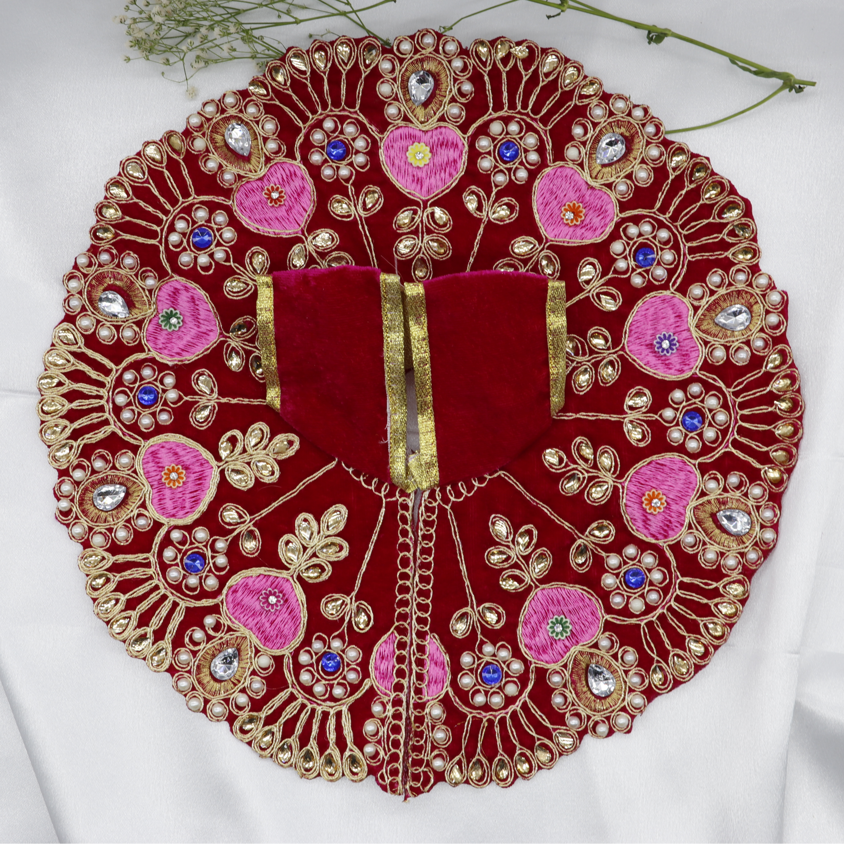 Heera Moti Velvet Base Laddu Gopal Dress