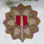 Moti Mandal Design Net Fabric Laddu Gopal Dress