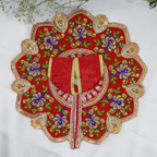 Mayur Rangat Embroidery Laddu Gopal Dress