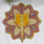 Moti Mandal Design Net Fabric Laddu Gopal Dress