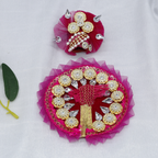 Stone Work Laddu Gopal Dress With Mukut