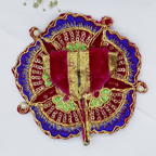 Phool Patti Zari Work Laddu Gopal Dress