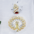 Stone Work Laddu Gopal Dress With Mukut