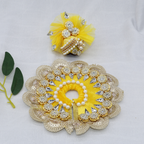 Stone Work Laddu Gopal Dress With Mukut