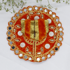 Makhmali Moti Mirror Work Laddu Gopal Dress