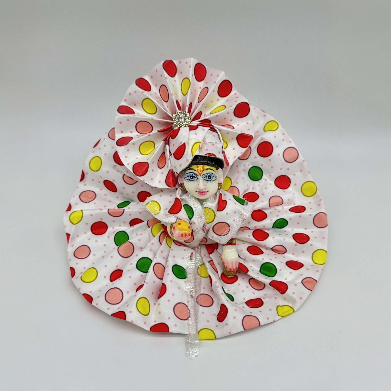 Cotton Divy Kriti Poshak  Dress With Mukut