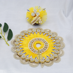 Stone Work Laddu Gopal Dress With Mukut