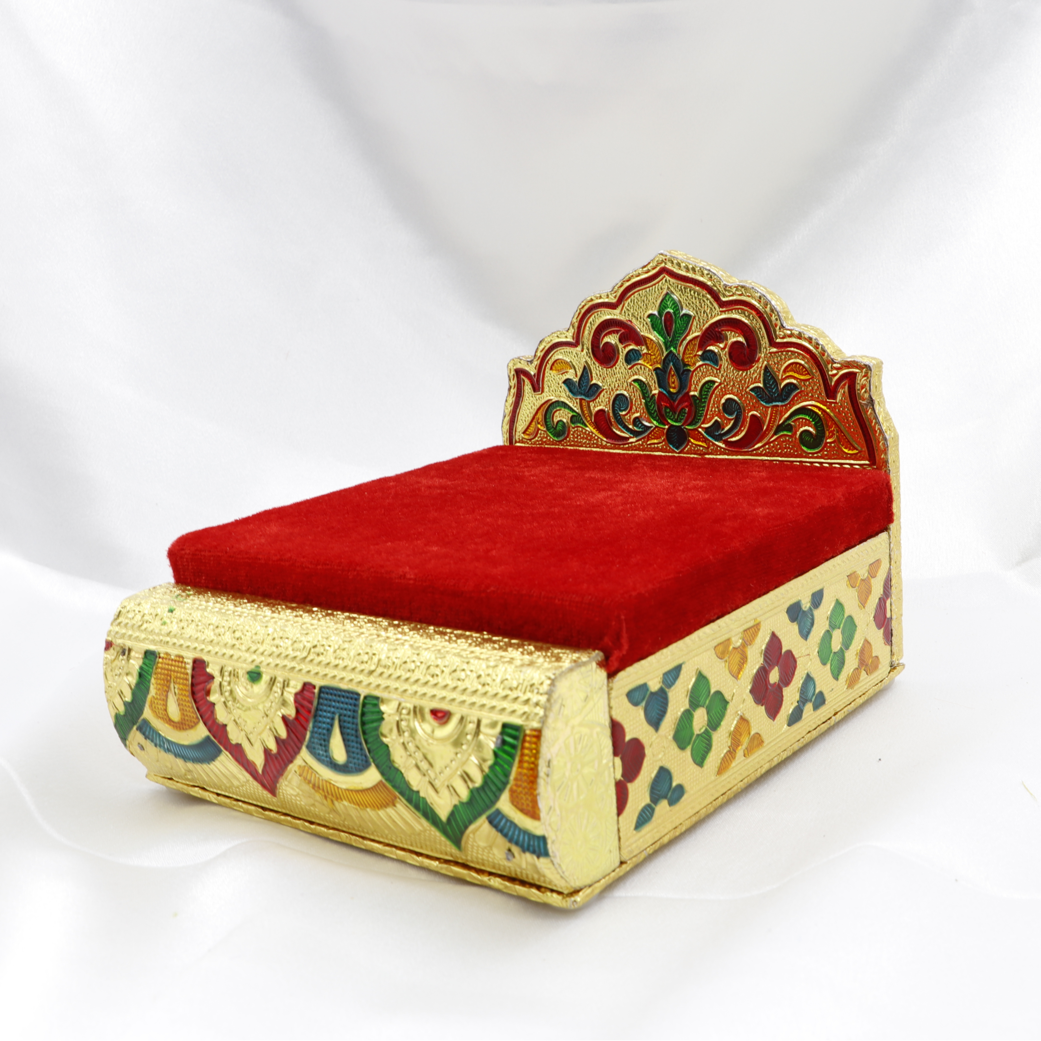 Meenakari Work Bed For Laddu Gopal