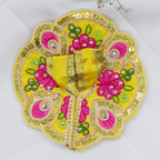 Mayur Rangat Embroidery Laddu Gopal Dress