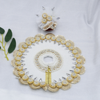 Stone Work Laddu Gopal Dress With Mukut