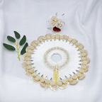 Stone Work Laddu Gopal Dress With Mukut