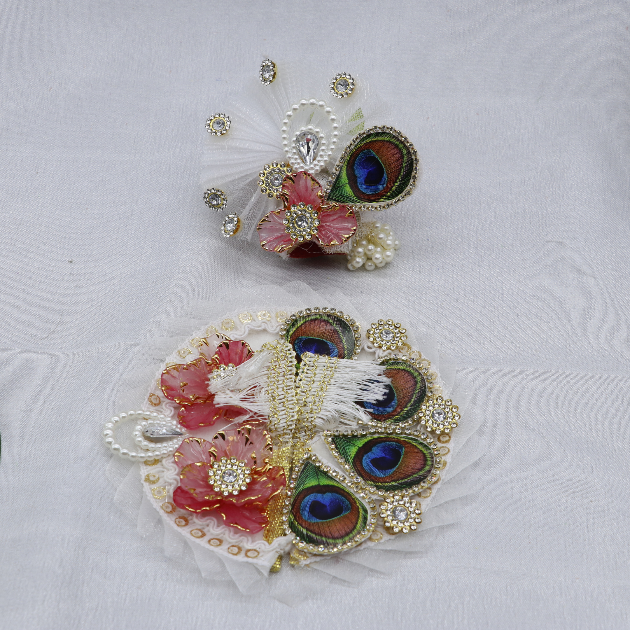 Pankh Mandal Laddu Gopal Dress With Mukut