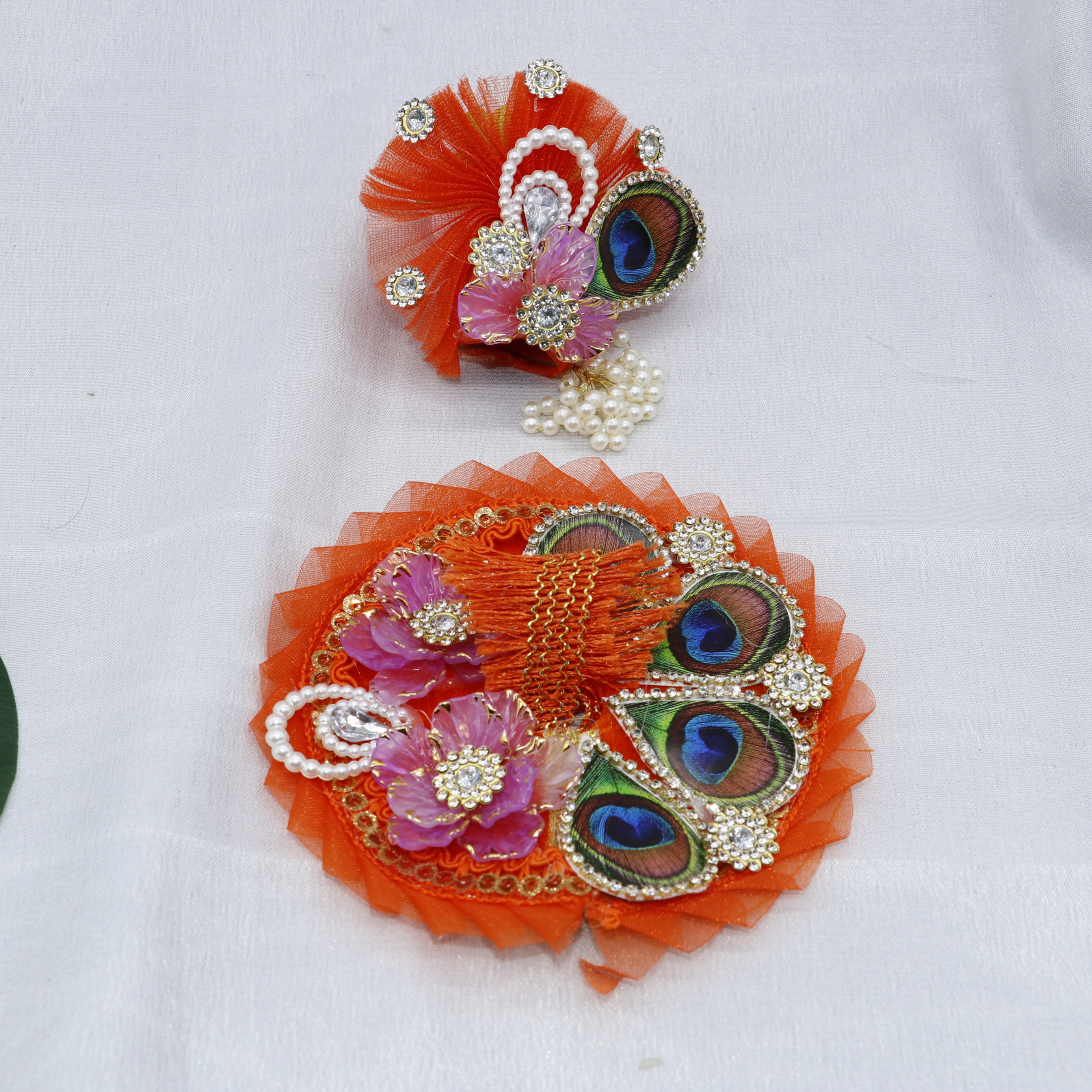 Pankh Mandal Laddu Gopal Dress With Mukut