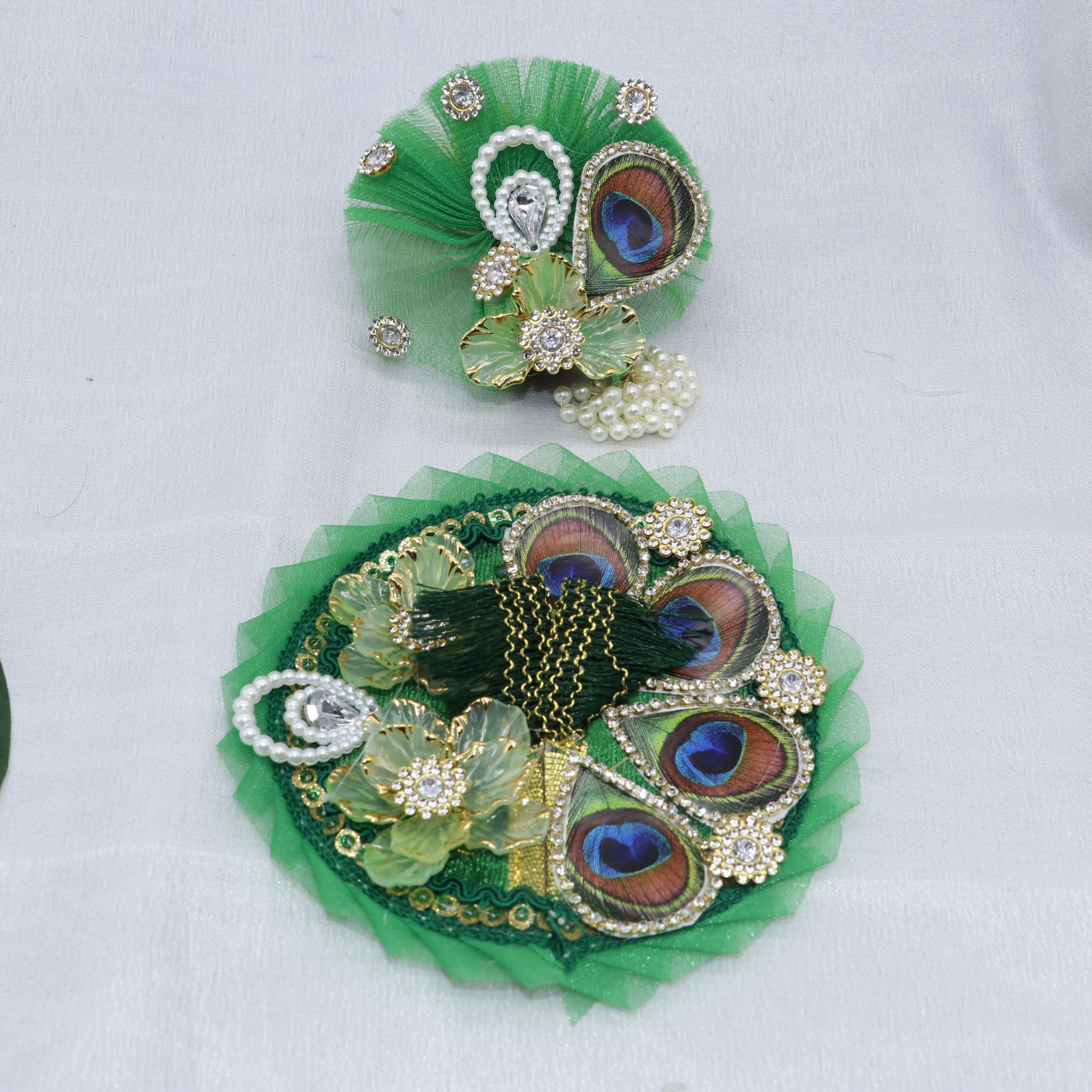 Pankh Mandal Laddu Gopal Dress With Mukut