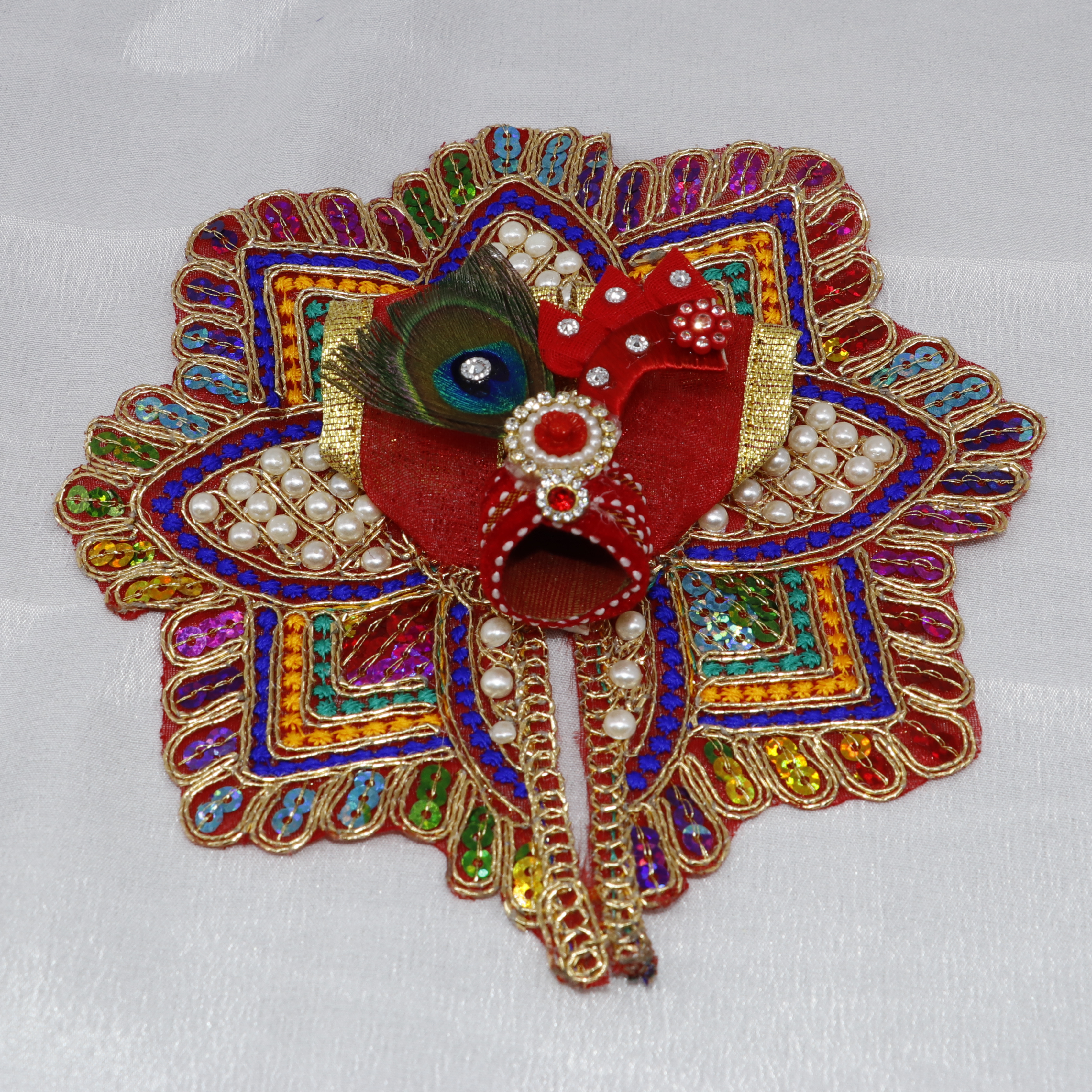 Moti Mandal Laddu Gopal Dress With Mukut