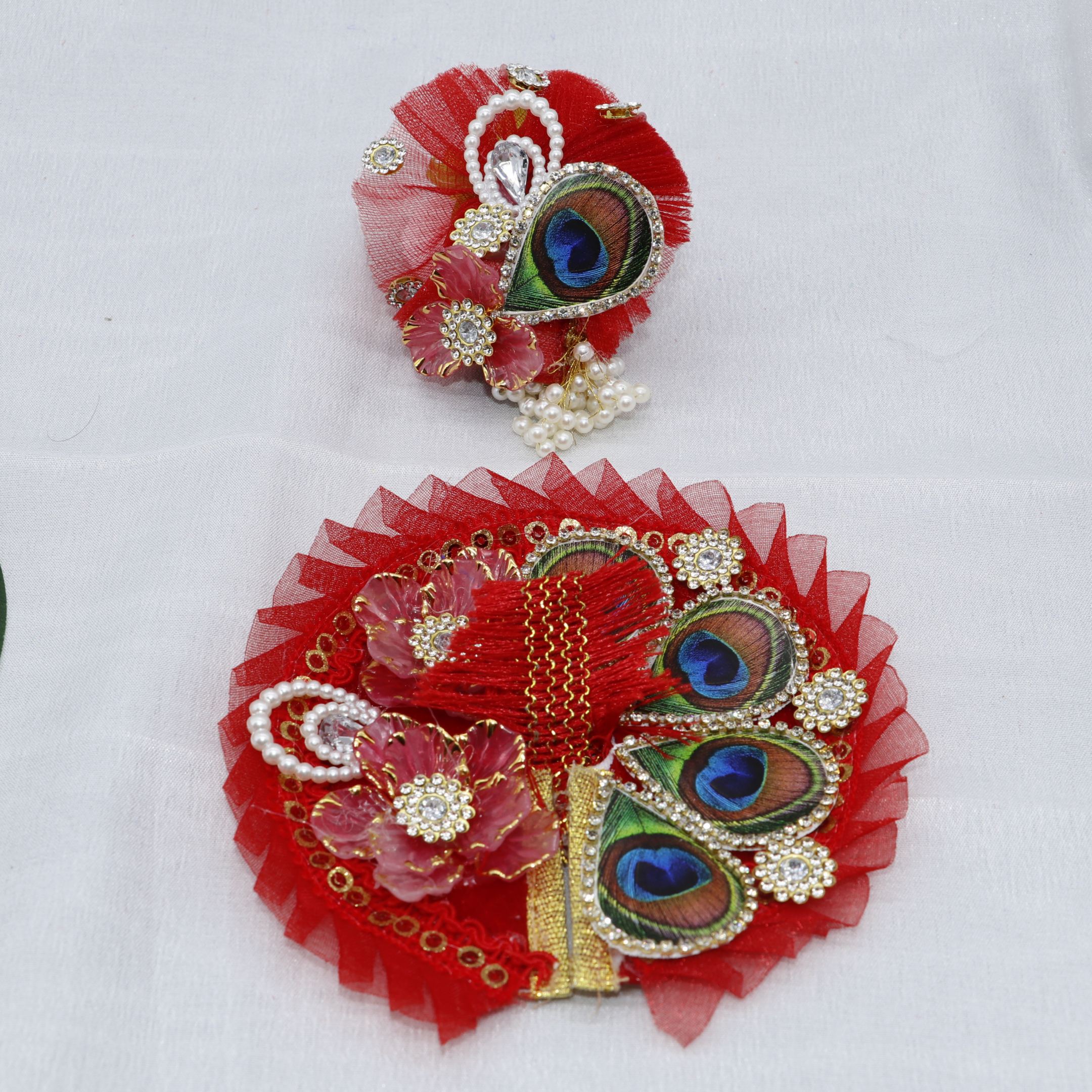 Pankh Mandal Laddu Gopal Dress With Mukut