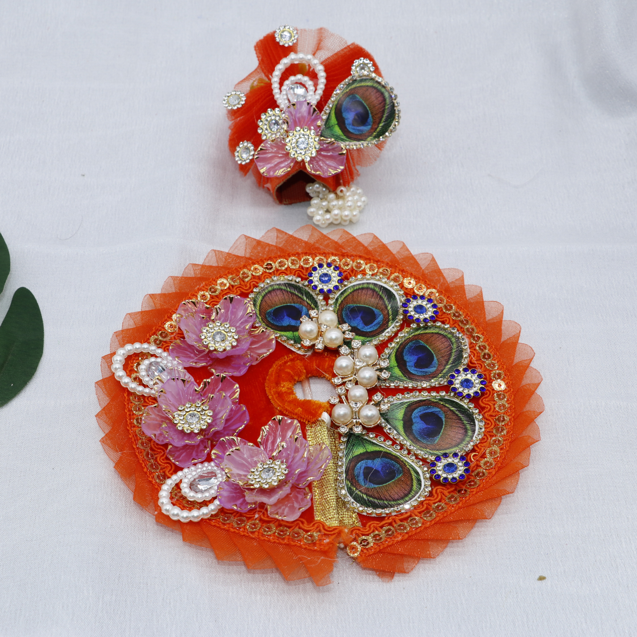 Pankh Mandal Laddu Gopal Dress With Mukut