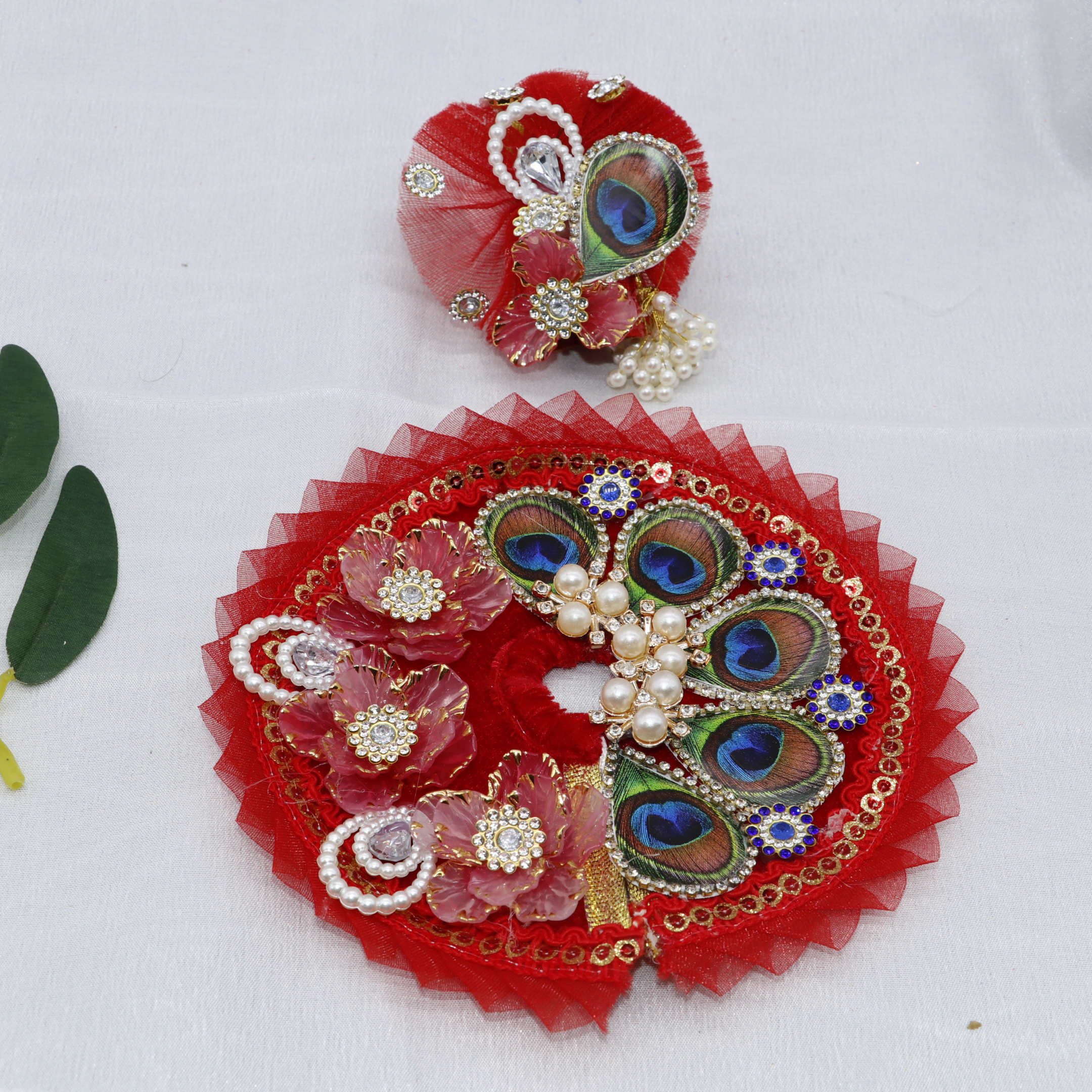 Pankh Mandal Laddu Gopal Dress With Mukut