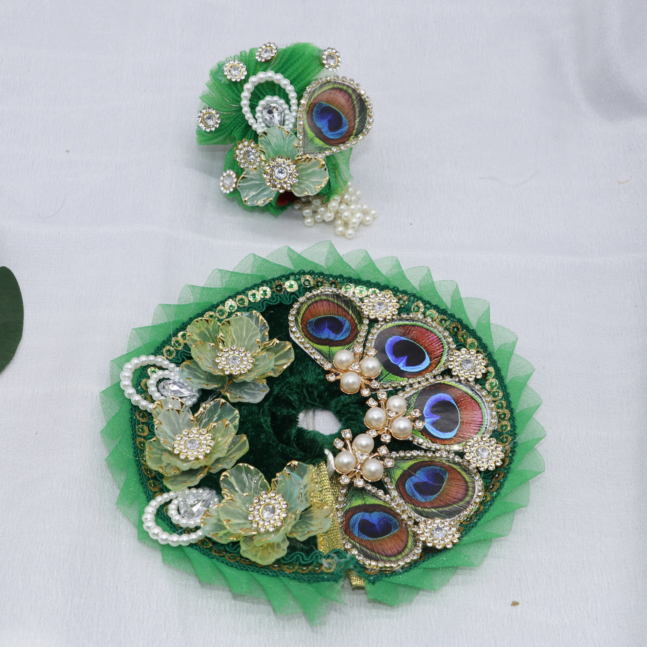 Pankh Mandal Laddu Gopal Dress With Mukut