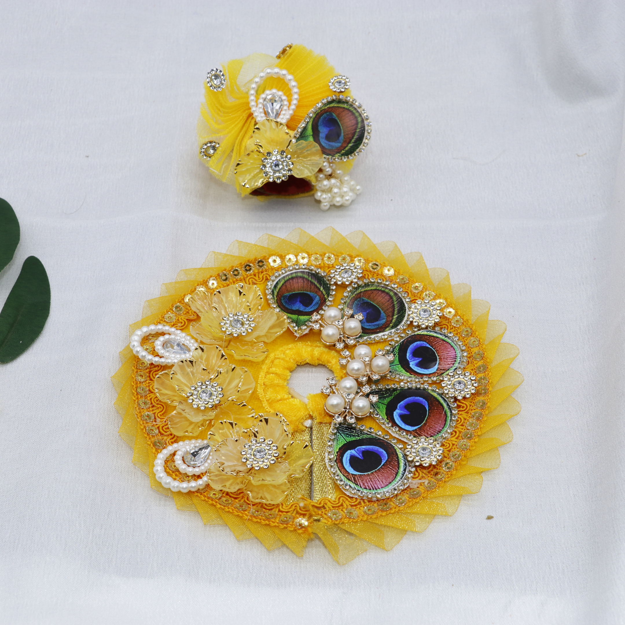 Pankh Mandal Laddu Gopal Dress With Mukut