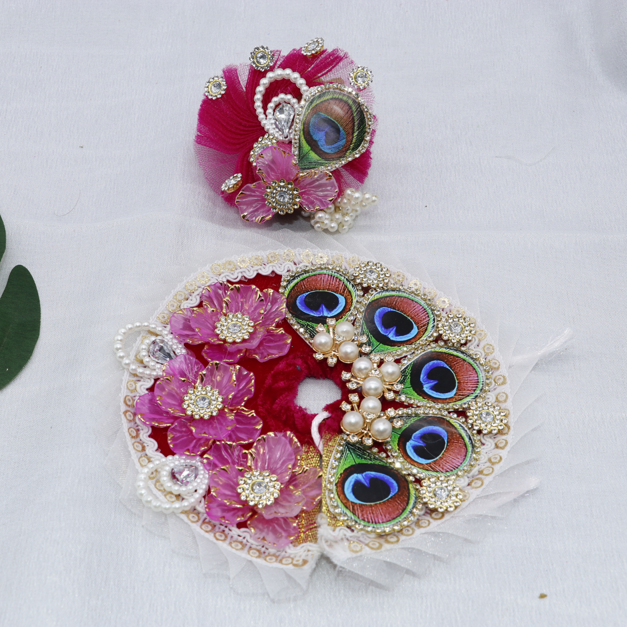 Pankh Mandal Laddu Gopal Dress With Mukut