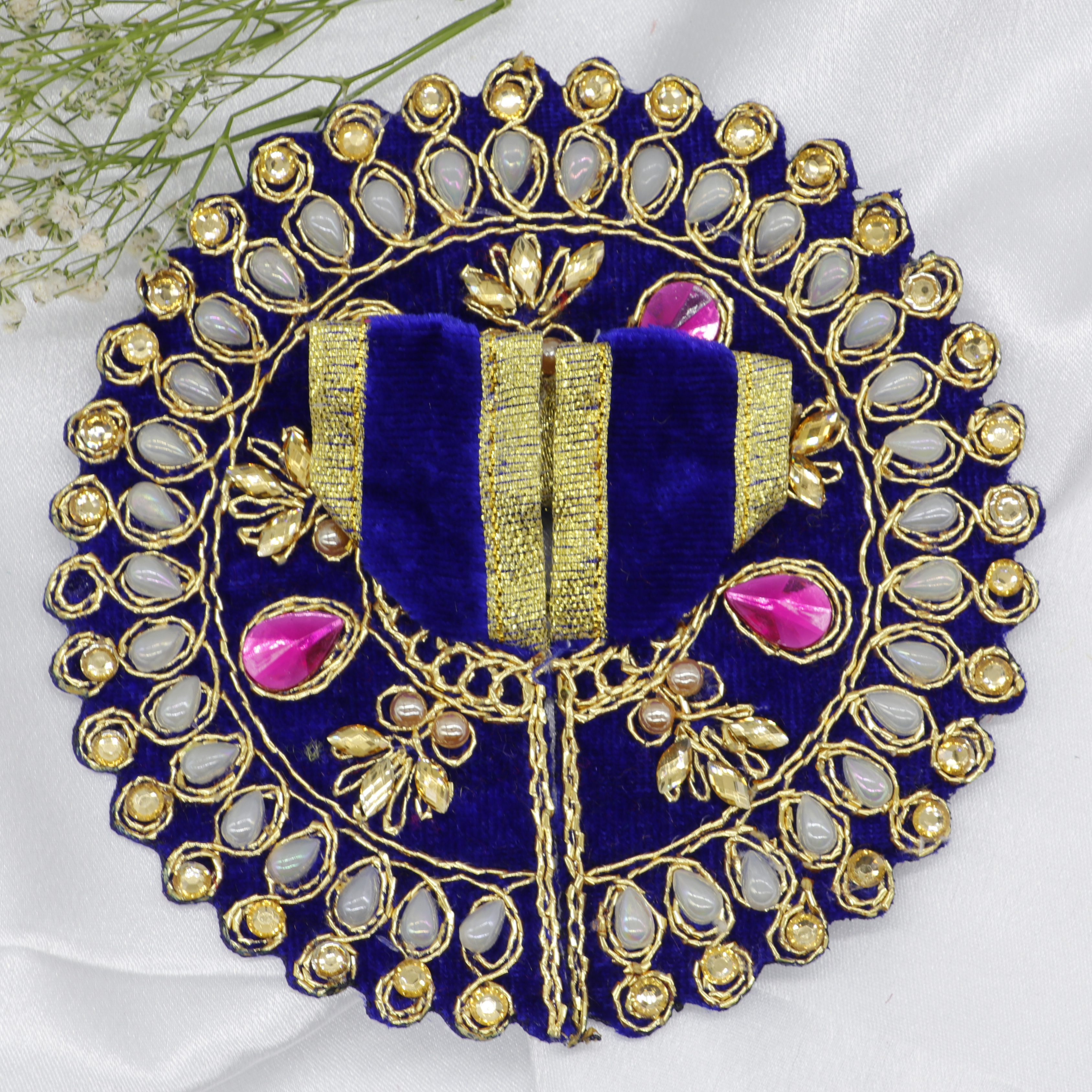 Jhalar Chakra Diamond Work Laddu Gopal Dress