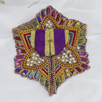 Moti Mandal Design Net Fabric Laddu Gopal Dress