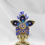 Myura Triveni Diamond Work Laddhu Gopal Mukut