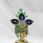 Myura Triveni Diamond Work Laddhu Gopal Mukut