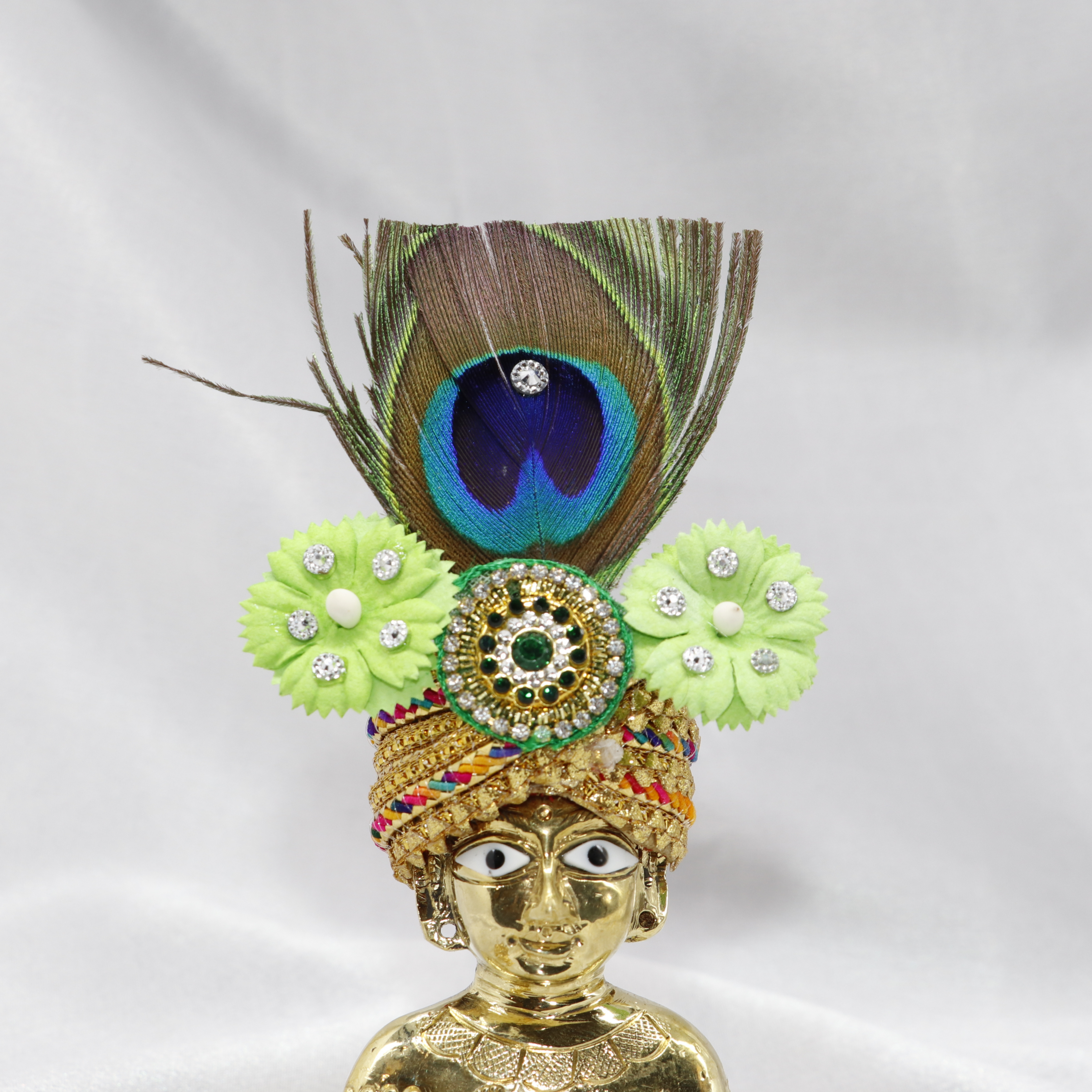 Divya Pushp Diamond Work Laddu Gopal Mukut