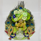 Vraj Shringar Dress With Mukut For Laddu Gopal