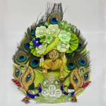 Vraj Shringar Dress With Mukut For Laddu Gopal