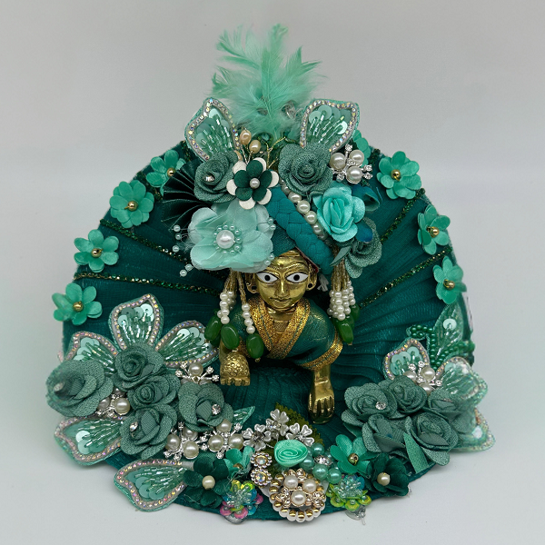 Manohar Poshak Dress With Mukut For Laddu Gopal