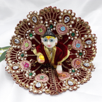 Redham Heera Moti Velvet Base Laddu Gopal Dress – Mix Color Pack of 12