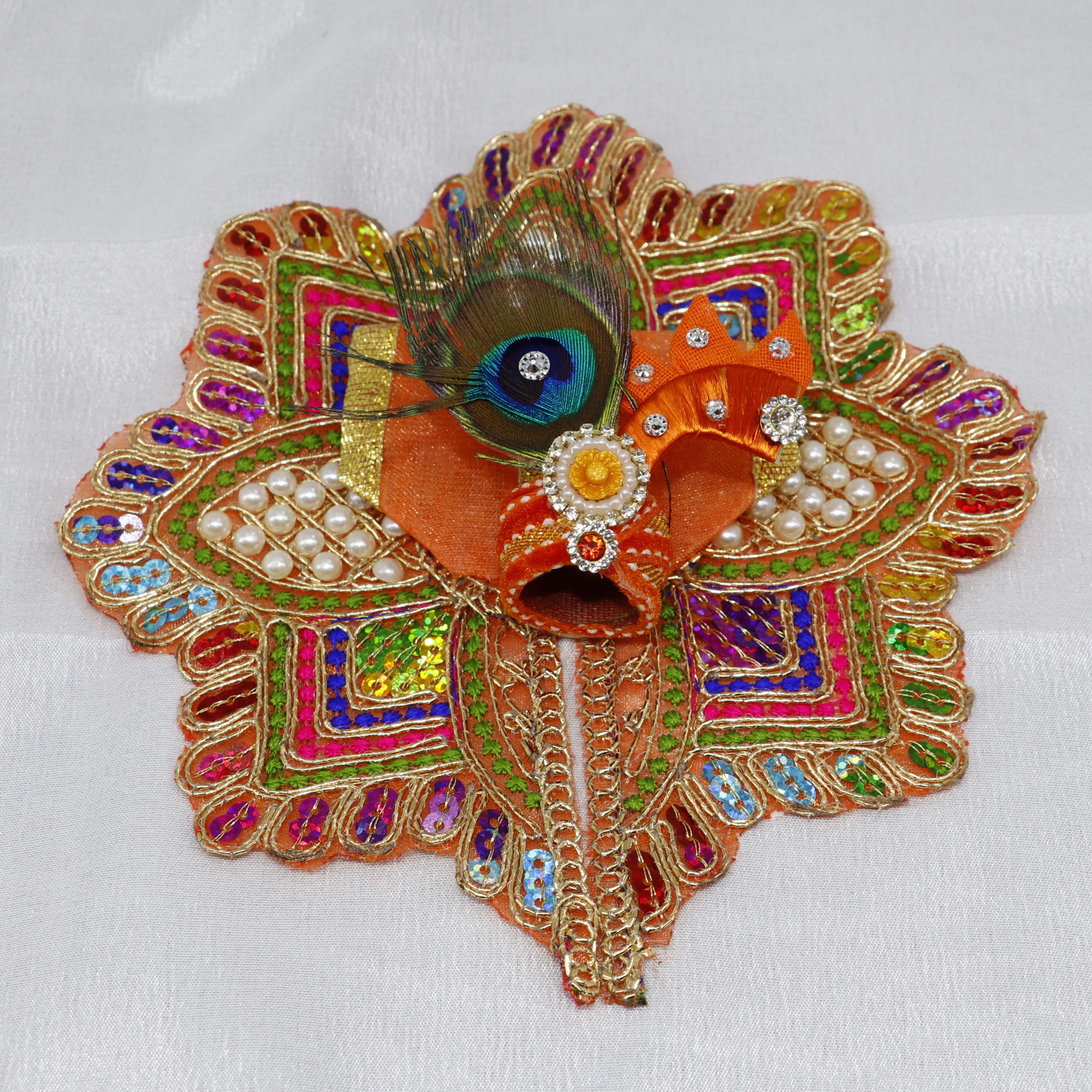 Redham Moti Mandal Laddu Gopal Dress with Mukut