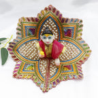 Redham Moti Mandal Net Fabric Laddu Gopal Dress – Mix Color Pack of 12