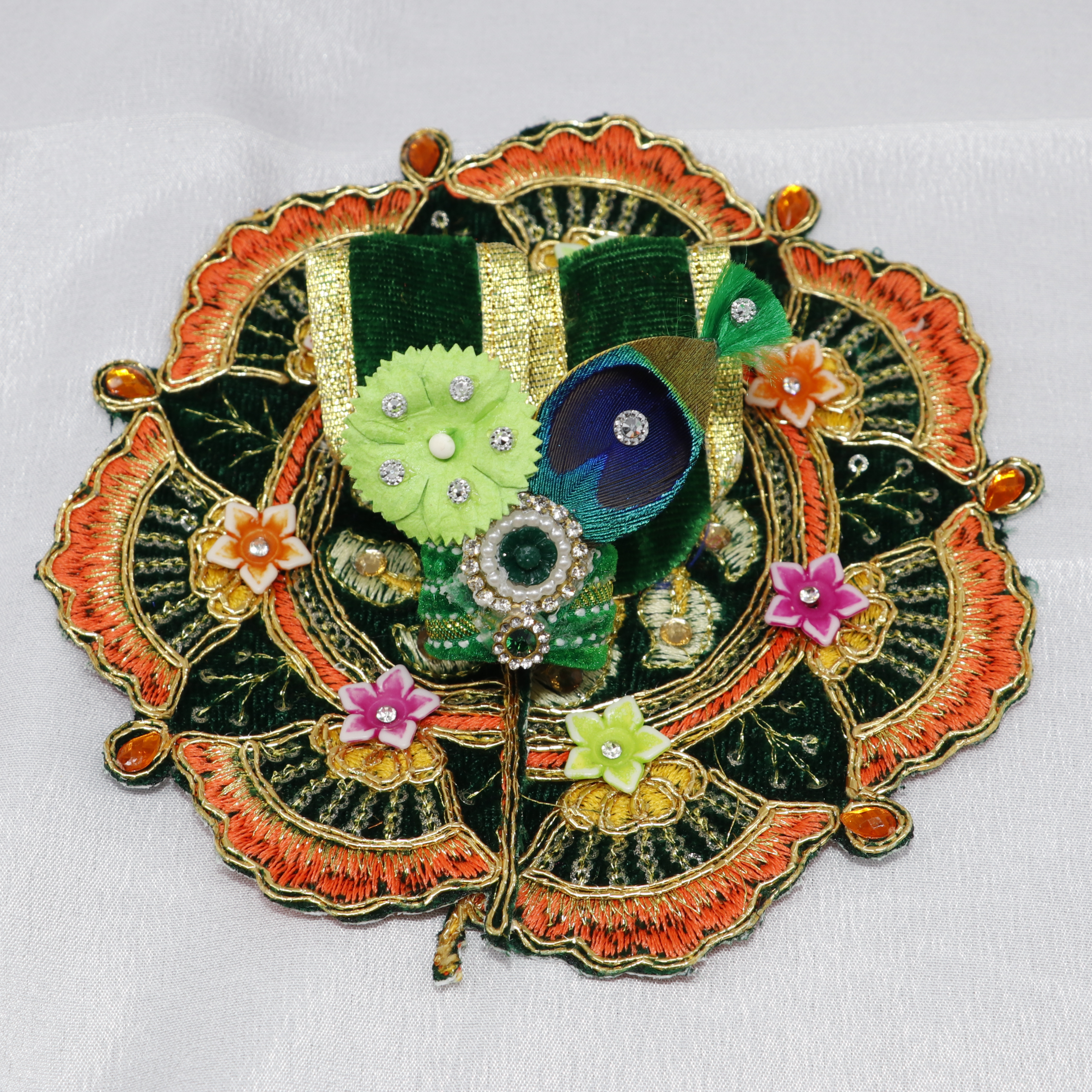 Redham Phool Patti Laddu Gopal Dress with Mukut