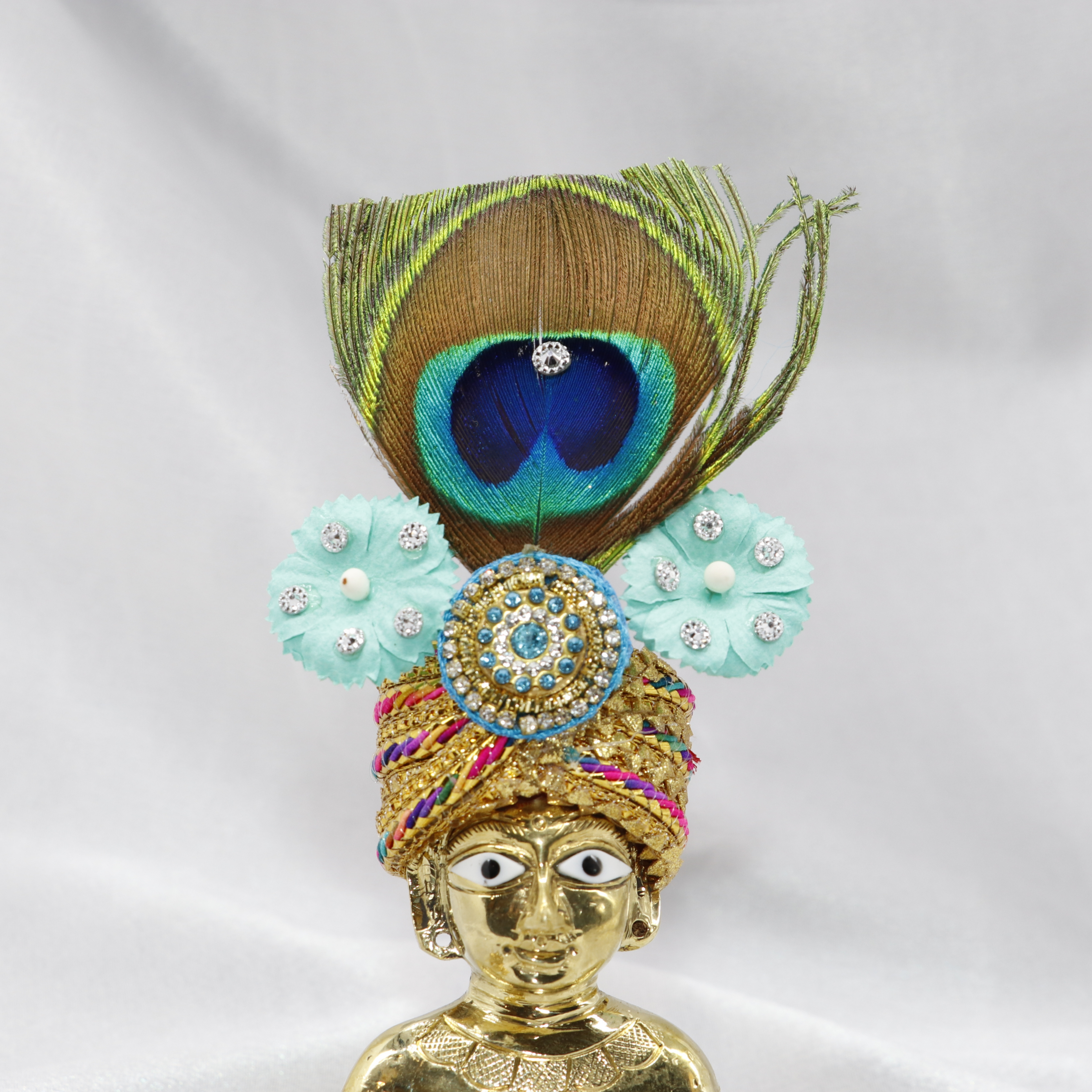 Divya Pushp Diamond Work Laddu Gopal Mukut