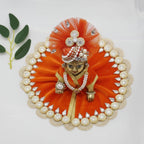 Stone Work Laddu Gopal Dress With Mukut