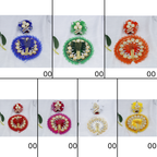 Stone Work Laddu Gopal Dress With Mukut - Mix Color / Pack of 7