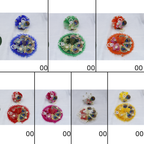 મુકુટ સાથે પંખ મંડળ લાડુ ગોપાલ ડ્રેસ - મિક્સ કલર / 7 નો પેક