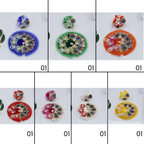 મુકુટ સાથે પંખ મંડળ લાડુ ગોપાલ ડ્રેસ - મિક્સ કલર / 7 નો પેક