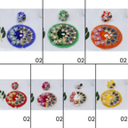 મુકુટ સાથે પંખ મંડળ લાડુ ગોપાલ ડ્રેસ - મિક્સ કલર / 7 નો પેક