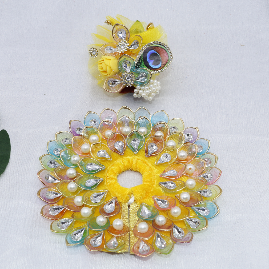 Nav-Ratna Laddu Gopal Dress With Mukut