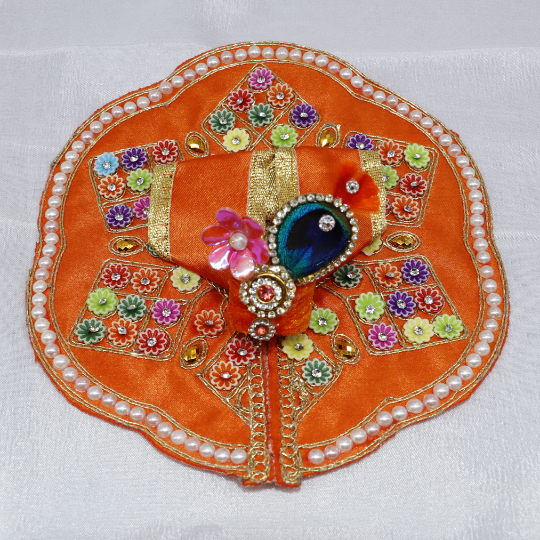 Rangili Buti Laddu Gopal Dress With Mukut