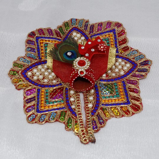 Moti Mandal Laddu Gopal Dress With Mukut