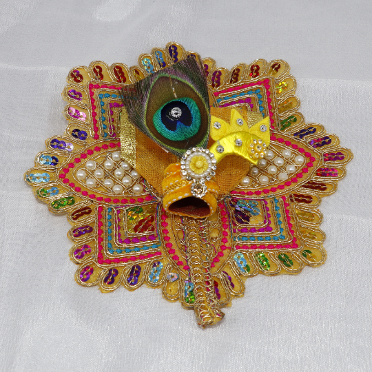 Moti Mandal Laddu Gopal Dress With Mukut